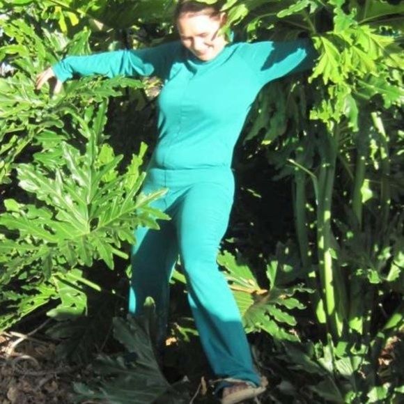 L Green Long Sleeve Long Legs Full Body Suit Jumpsuit Romper One Piece Unisex? - Picture 8 of 9